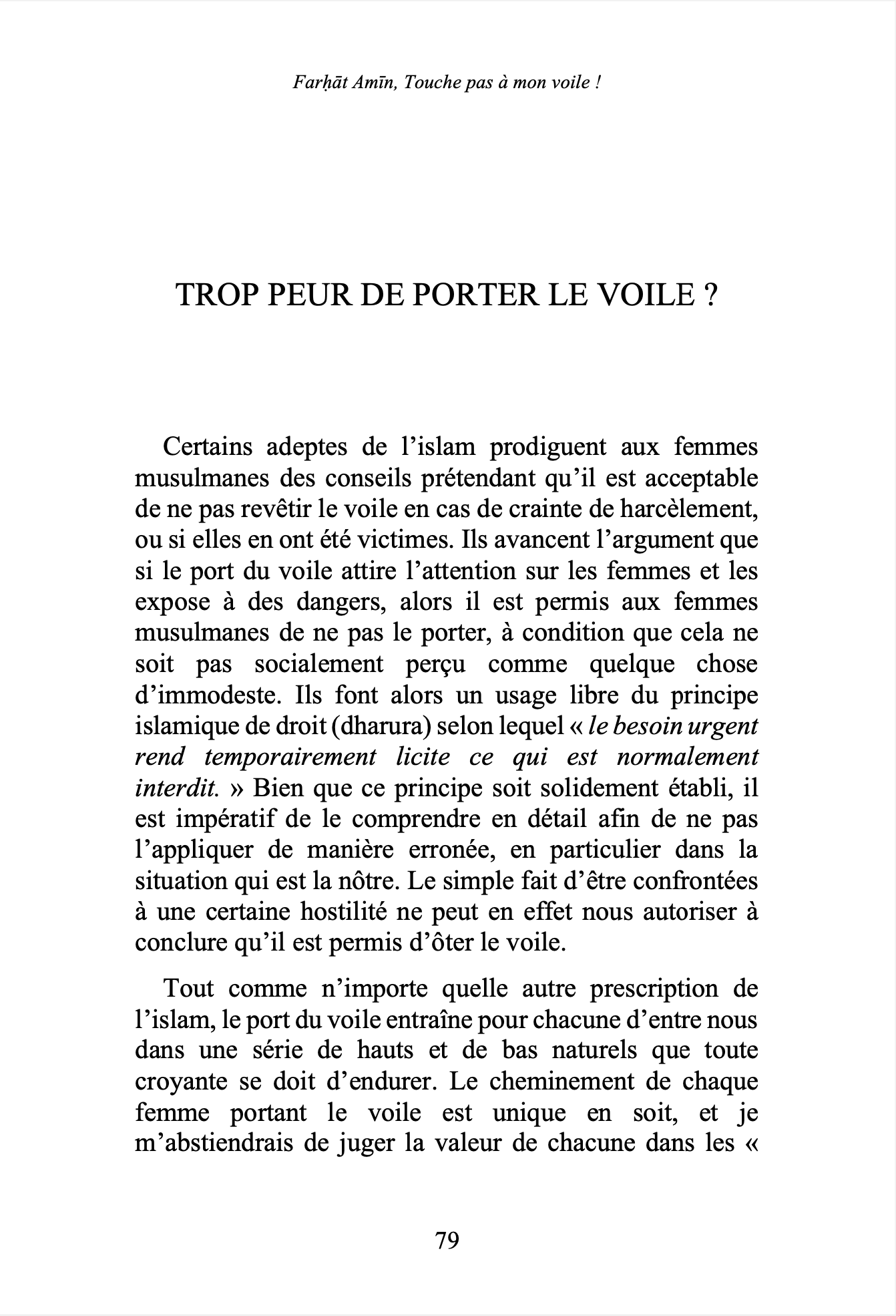 Touche pas à mon voile - Farhat Amin - Anissa – Image 4