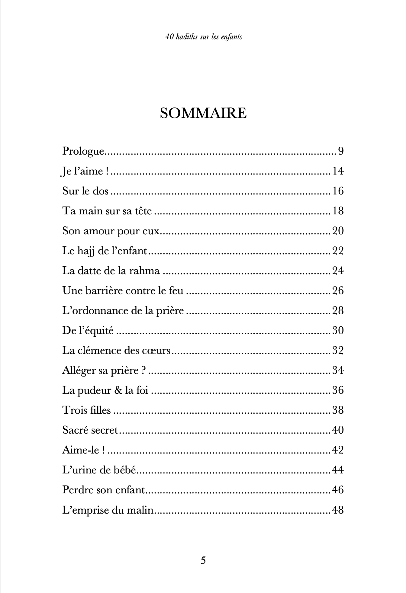 40 hadiths sur les enfants (avec commentaires) - Anissa – Image 3